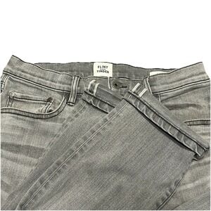 Flint and Tinder Slim Fit Selvedge Gray Grey Denim Jeans Men's USA 29x30